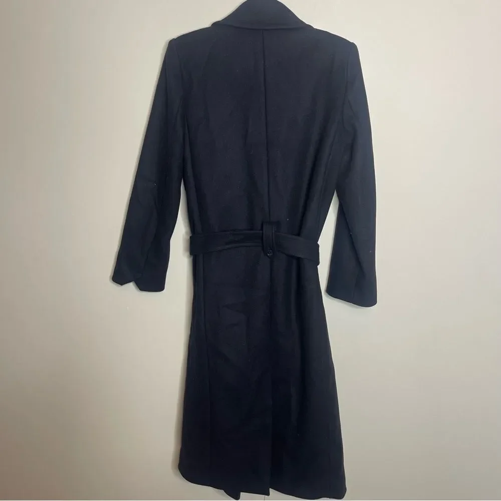 $798 Zadig & Voltaire Monaco Virgin Wool Blend Coat NEW Small
